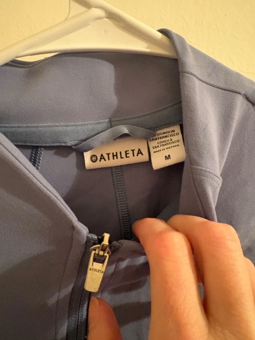Athleta Salutation Jacket, Size Medium, Blue - Picture 2 of 6